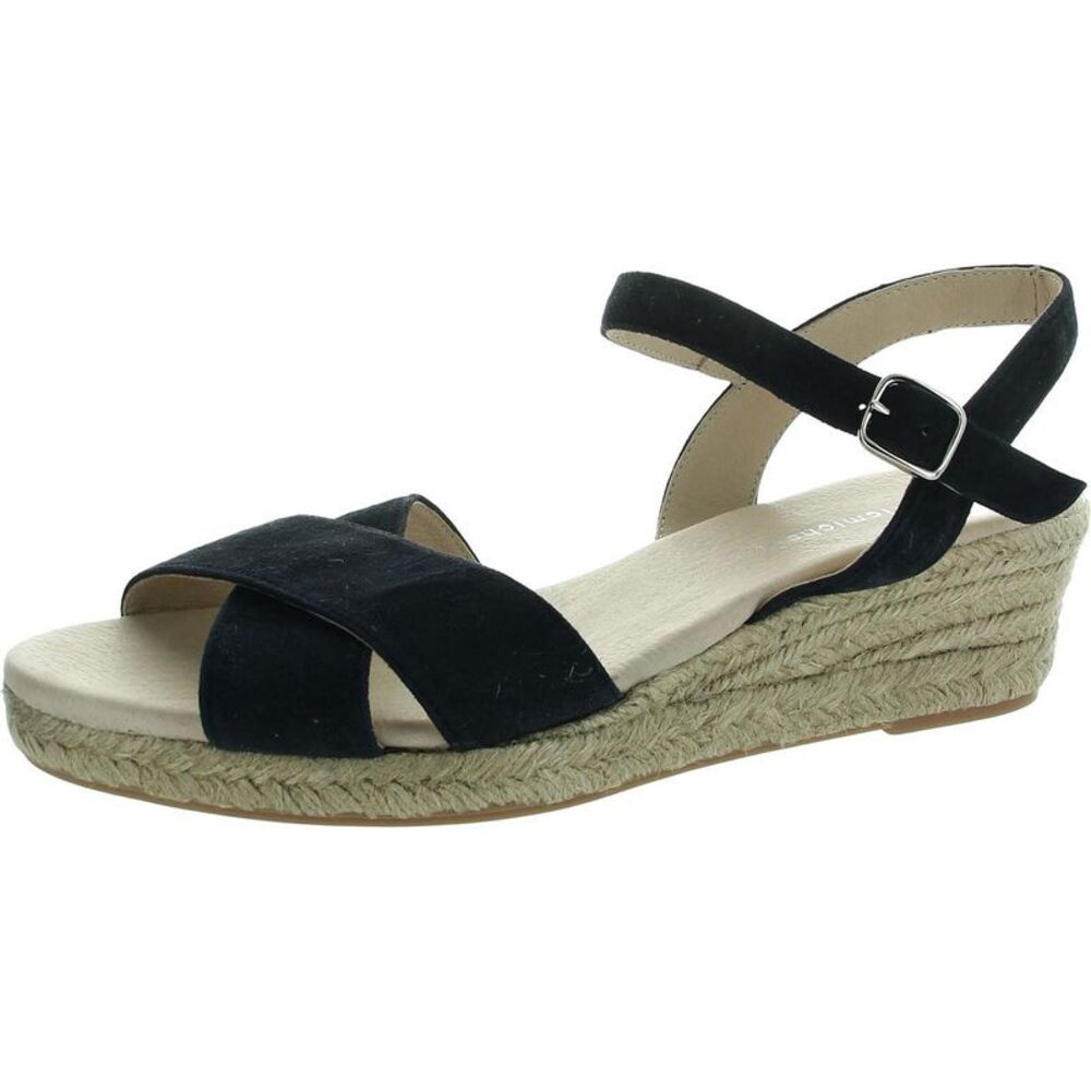 Eric Michael Black Wedge Sandals